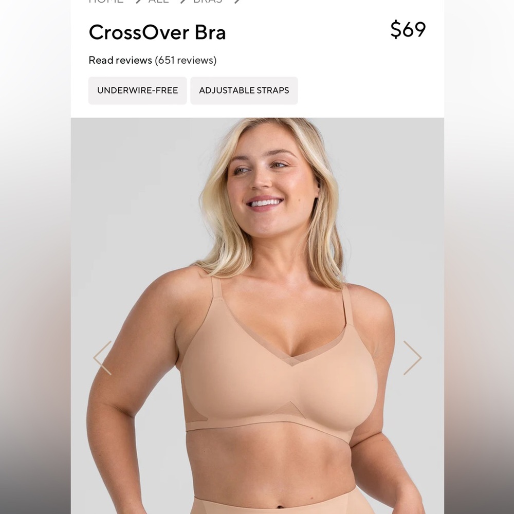 HONEYLOVE Crossover Bra XL